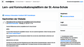What Moodle.st-anna-schule.de website looked like in 2020 (4 years ago)