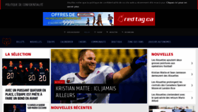 What Montrealalouettes.com website looked like in 2020 (4 years ago)