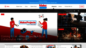 What Makezine.com website looked like in 2020 (4 years ago)