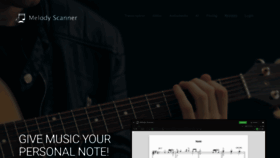 What Melodyscanner.com website looked like in 2020 (6 years ago)