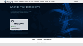 What Mageia.org website looked like in 2020 (5 years ago)