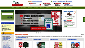 What Myparkingsign.com website looked like in 2020 (4 years ago)