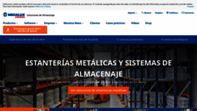 What Mecalux.es website looked like in 2020 (4 years ago)