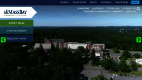 What Massbay.edu website looked like in 2020 (6 years ago)