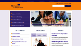 What Mchenry.edu website looked like in 2020 (4 years ago)