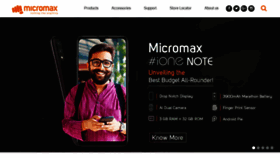 What Micromaxinfo.com website looked like in 2020 (4 years ago)