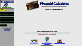 What Mycalculators.com website looked like in 2020 (4 years ago)