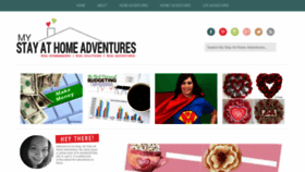 What Mystayathomeadventures.com website looked like in 2020 (4 years ago)