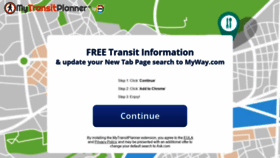 What Mytransitplanner.com website looked like in 2020 (4 years ago)