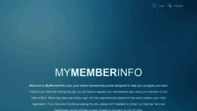 What Mymemberinfo.com website looked like in 2020 (4 years ago)