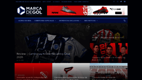 What Marcadegol.com website looked like in 2020 (4 years ago)