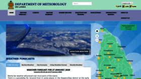 What Meteo.gov.lk website looked like in 2020 (4 years ago)