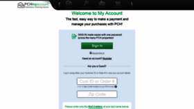 What Myaccount.pch.com website looked like in 2020 (4 years ago)