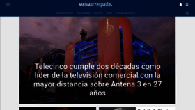 What Mediaset.es website looked like in 2020 (4 years ago)