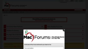 What Mac-forums.com website looked like in 2020 (4 years ago)