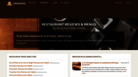 What Menuism.com website looked like in 2020 (4 years ago)
