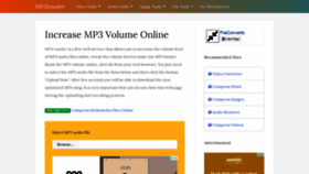 What Mp3louder.com website looked like in 2020 (4 years ago)