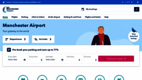 What Manchesterairport.co.uk website looked like in 2020 (4 years ago)