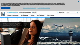 What Munich-airport.de website looked like in 2020 (4 years ago)