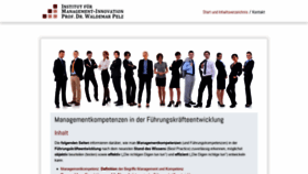 What Managementkompetenzen.com website looked like in 2020 (4 years ago)
