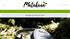 What Matakana-skincare.co.nz website looked like in 2020 (4 years ago)