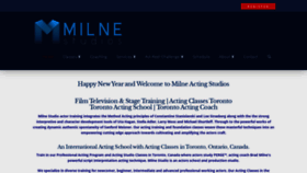 What Milnestudio.ca website looked like in 2020 (5 years ago)