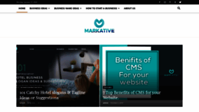 What Markative.com website looked like in 2020 (4 years ago)