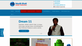 What Maulikbhatt.com website looked like in 2020 (4 years ago)