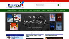What Minervalibrary.info website looked like in 2020 (4 years ago)