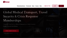 What Medjetassist.com website looked like in 2020 (4 years ago)