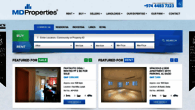 What Mdproperties.qa website looked like in 2020 (4 years ago)