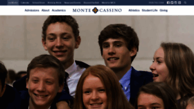 What Montecassino.org website looked like in 2020 (4 years ago)