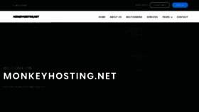 What Monkeyhosting.net website looked like in 2020 (4 years ago)