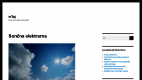 What Mtaj.si website looked like in 2020 (4 years ago)