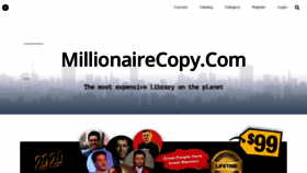 What Millionairecopy.com website looked like in 2020 (4 years ago)