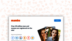 What Mumba.ru website looked like in 2020 (4 years ago)