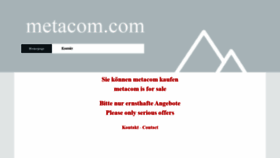What Metacom.com website looked like in 2020 (4 years ago)