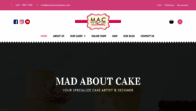 What Madaboutcake.com.my website looked like in 2020 (4 years ago)