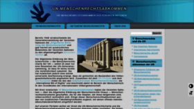 What Menschenrechtsabkommen.de website looked like in 2020 (4 years ago)