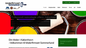 What Malerfirmaetsommerlund.dk website looked like in 2020 (4 years ago)