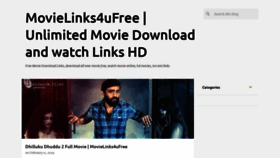 What Movielinks4ufree.blogspot.com website looked like in 2020 (4 years ago)