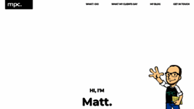 What Mattphilcarver.com website looked like in 2020 (4 years ago)