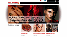 What Masterhair.es website looked like in 2020 (4 years ago)