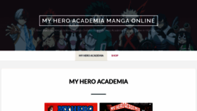 What Myheroacademiamanga.com website looked like in 2020 (4 years ago)