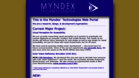 What Myndex.com website looked like in 2020 (4 years ago)