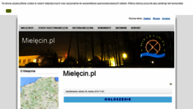 What Mielecin.pl website looked like in 2020 (4 years ago)