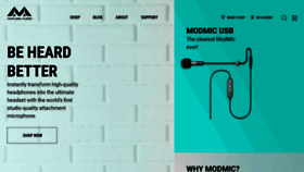 What Modmic.com website looked like in 2020 (4 years ago)