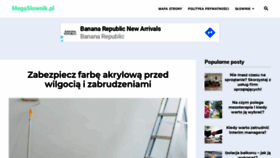 What Megaslownik.pl website looked like in 2020 (4 years ago)