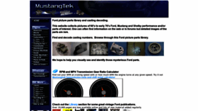 What Mustangtek.com website looked like in 2020 (4 years ago)