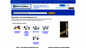 What Machinesales.com website looked like in 2020 (4 years ago)